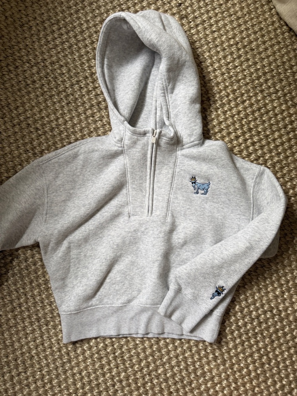 Girls' Half-Zip Hooded Sweatshirt Youth Large 10/12